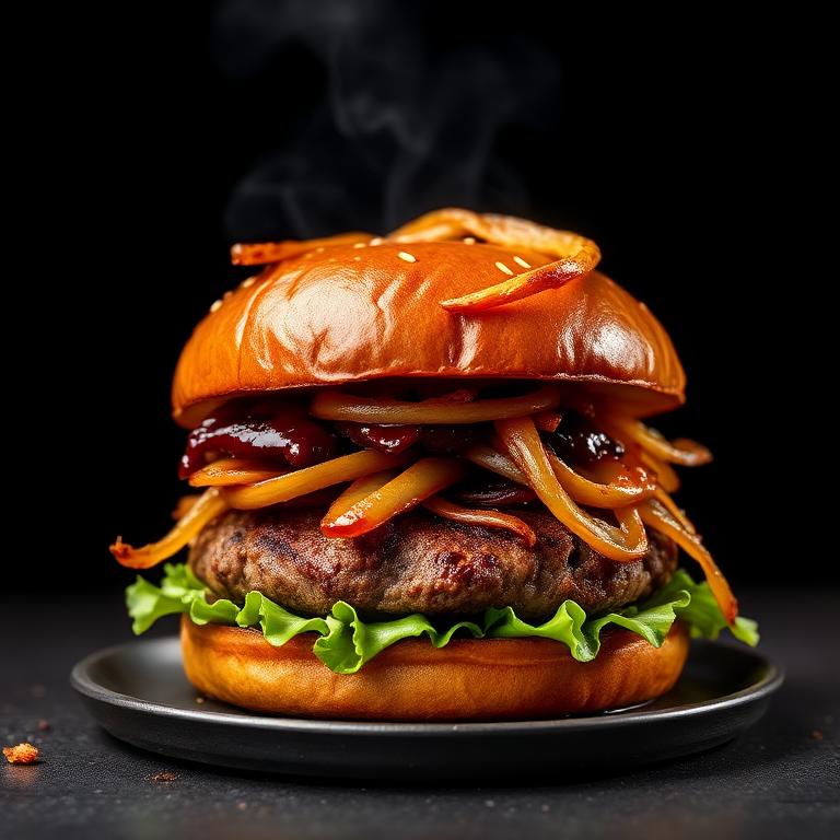 Smoky Barbecue Beefless Burger