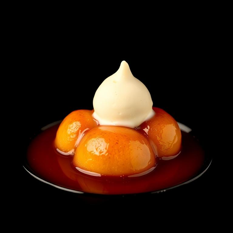 Gulab Jamun with Vanilla