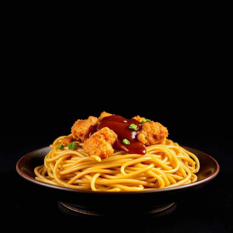 Chicken Pan-Fried Noodles