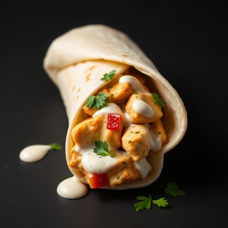 Malai Chicken Wrap